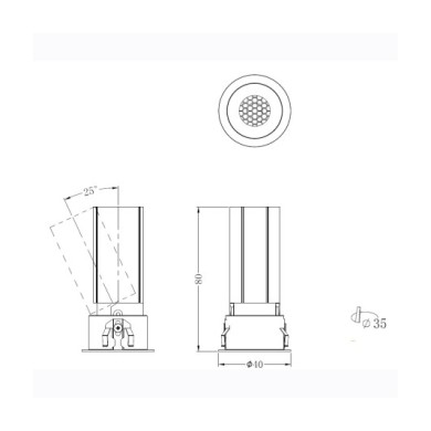 ΣΠΟΤ ΦΩΤΙΣΤΙΚΟ ΧΩΝΕΥΤΟ-ΚΩΔ. OGIO-35-D